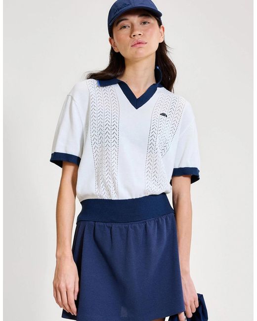 Ellesse Blue Maurices Polo Top
