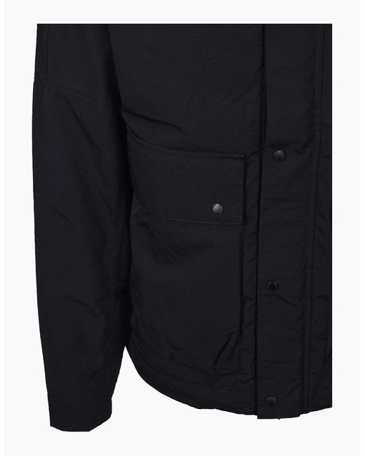 Fred Perry Blue Cropped Ripstop Parka for men