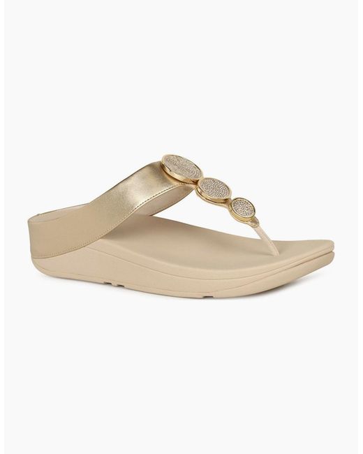 Fitflop White Halo Toe Post Sandals