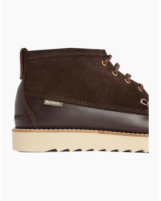 Barbour Brown Hadston Chukka Boots for men