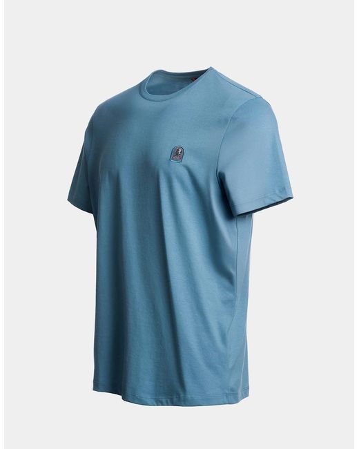 Parajumpers Blue Patch T-Shirt for men
