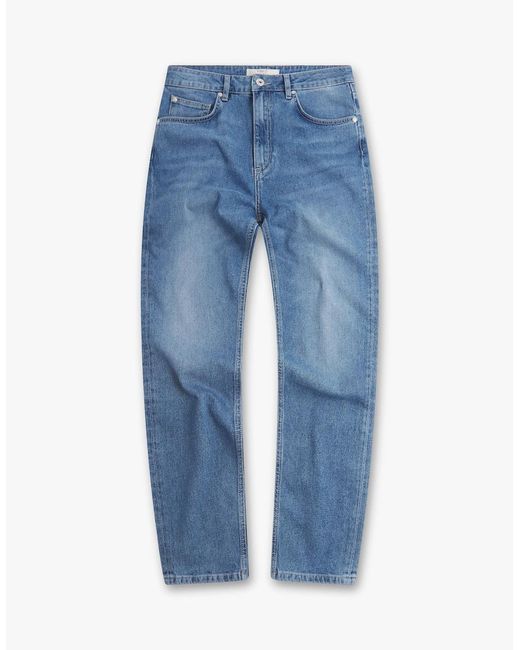 Vingt Quatre Denim Blue Vingt Quatre Slim Fit Light Jeans for men
