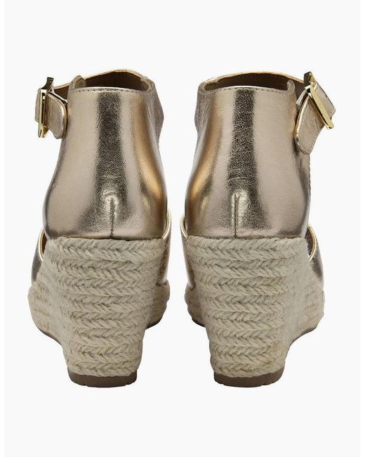 Ravel Metallic Belby Wedge Sandals