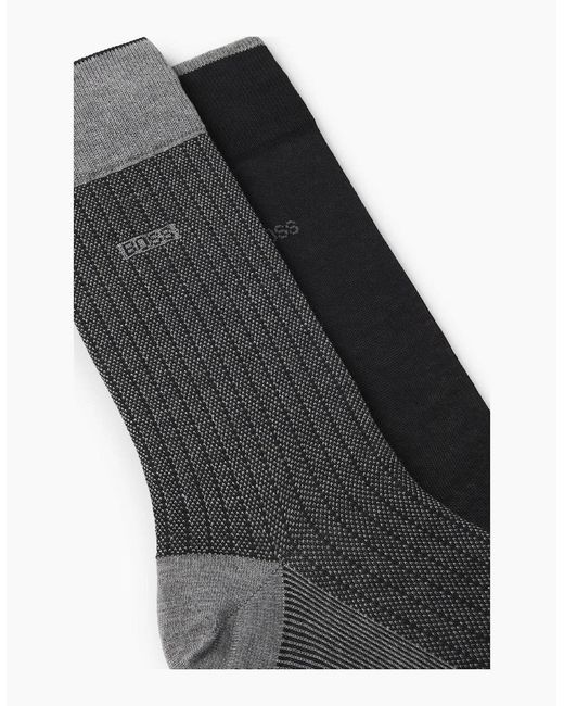 Boss Black Pack Of Regular Length Socks for men