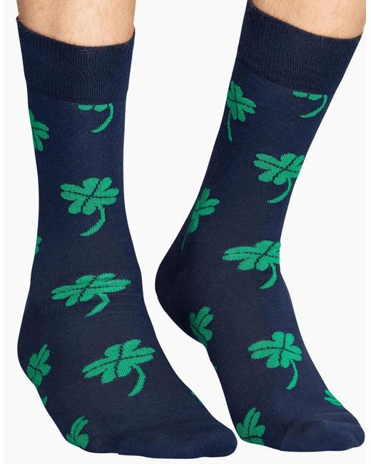 Happy Socks Blue Big Luck Socks