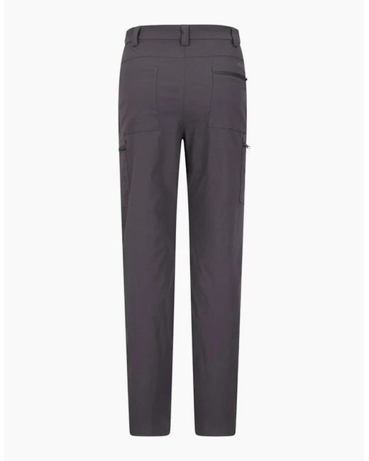 Mountain Warehouse Gray Trek Stretch Cargo Trousers for men