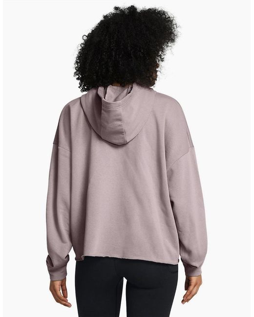 Under Armour Purple Rival Terry Crew Sweatshirt