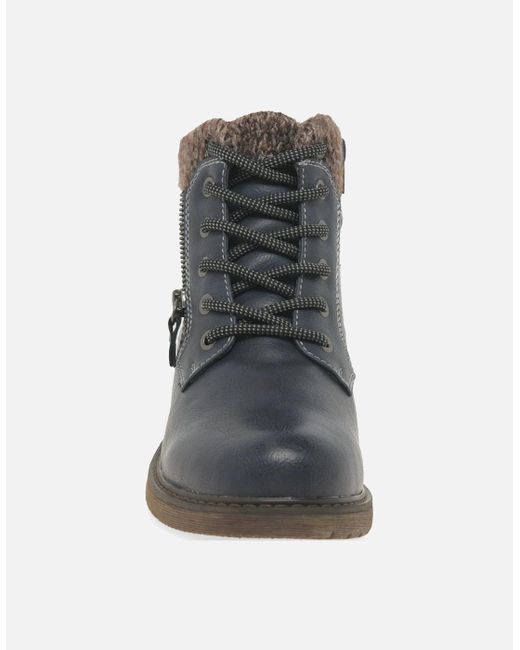 Lunar Black Benson Iii Ankle Boots