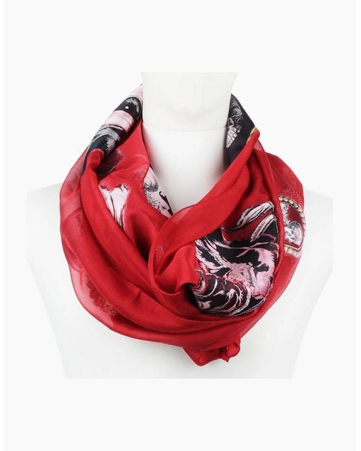 McQueen Red Scarf