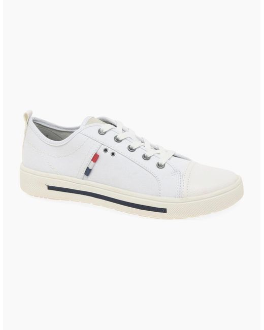 Softline White Contract Canvas Trainers