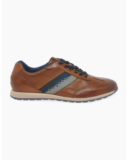 Bugatti Brown Truman Trainers for men