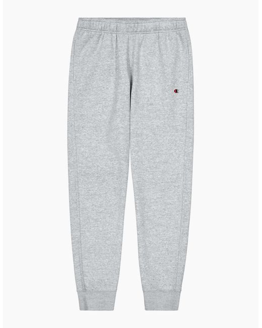 Champion Gray Heavyweight Slim Fit Joggers Fleece Trousers Cotton Track Pants for men
