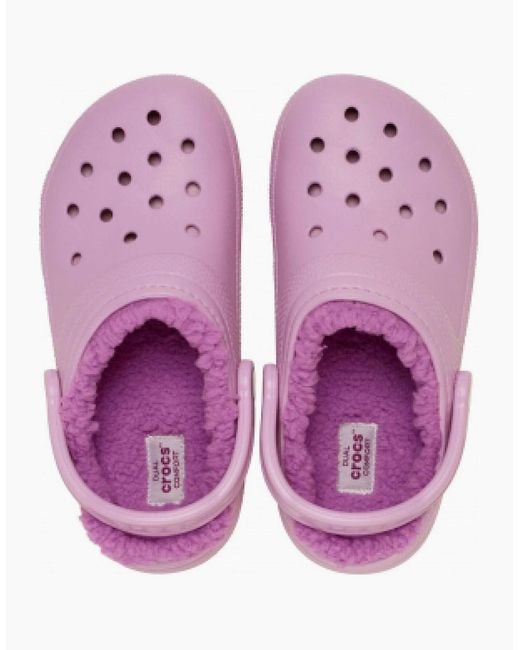 CROCSTM Purple Class Lined Crocodile Print Shuv Clogs for men