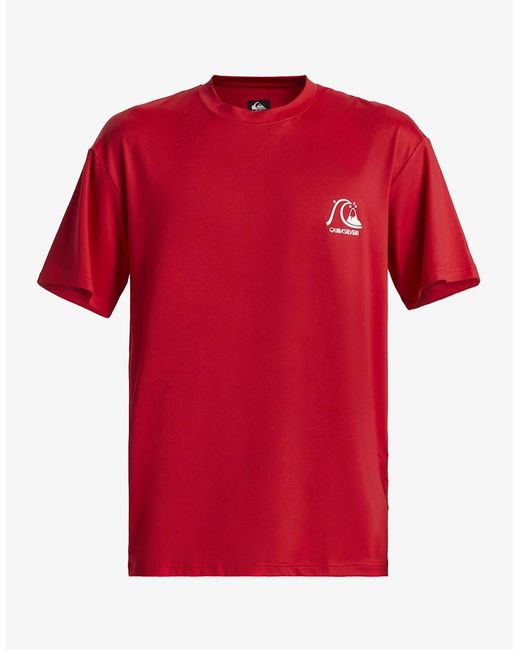 Quiksilver Red Dna Bubble Logo Rash Vest for men