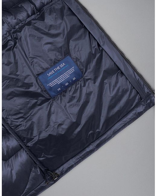 Paul & Shark Blue Monogram Nylon Jacket for men