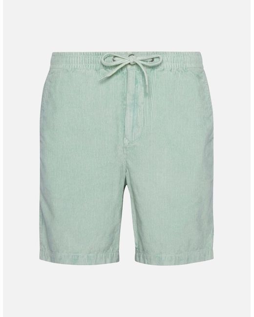 Barbour Blue Washed Cord Relaxed Short Gn12 Pale Apple for men