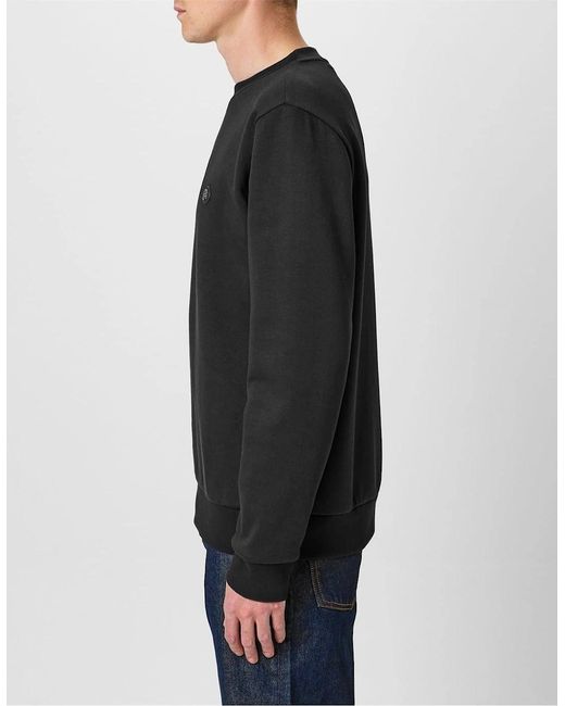 Boss Black Patch Crewneck Sweater for men
