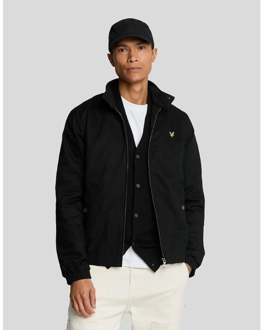 Lyle & Scott Black Harrington Jacket for men