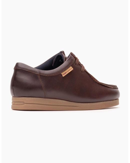 Base London Brown London Koko Leather Chestnut Moccasins Shoes for men