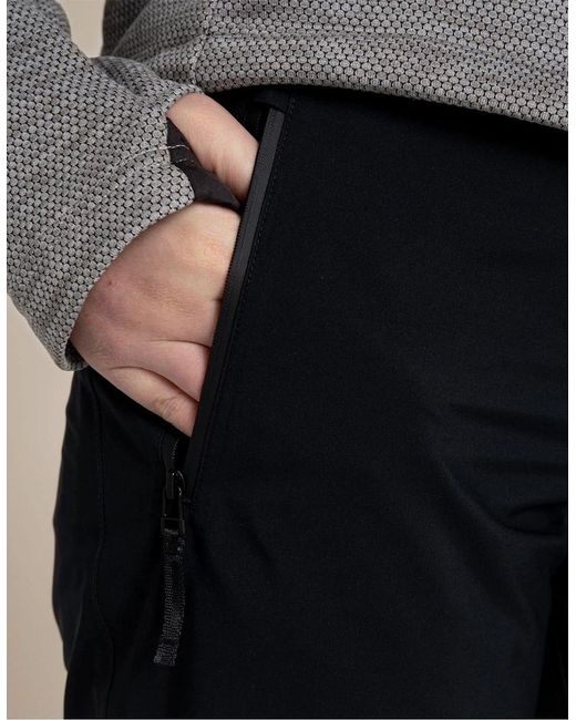 Craghoppers Black Jullio Gore Solid Patterned Straight Trousers