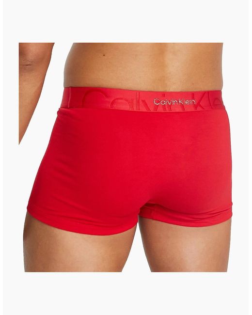 Calvin Klein Red Boxer Trunks Shorts 1X Pack Soft Ck Stretch Underwear Gift New for men