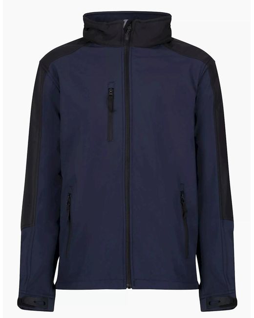Regatta Blue Hydroforce 3-Layer Membrane Waterproof Breathable Softshell Jackets for men