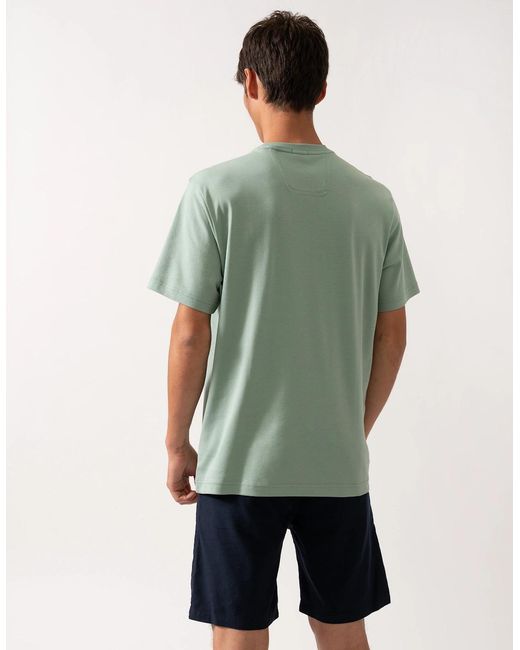 Boss Green Boss Tee Interlock-Cotton T-Shirt With Circle Artwork for men