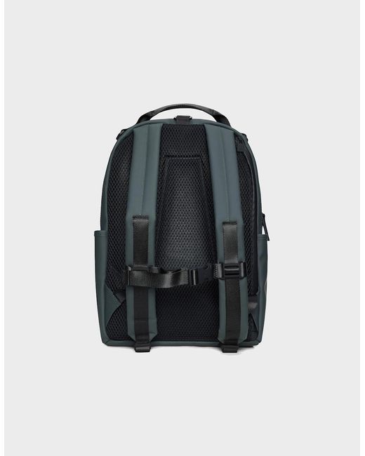 Rains Black Clip Front Backpack