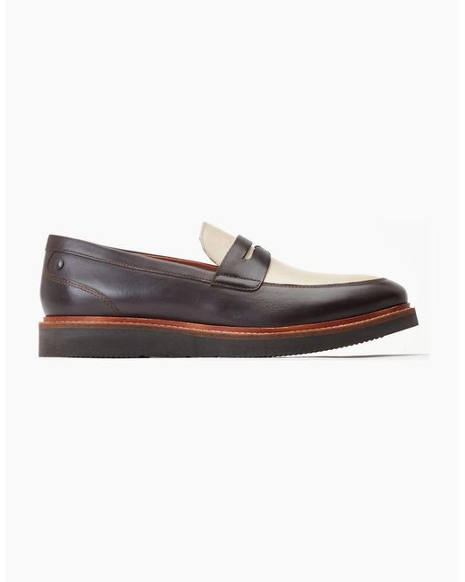 Base London Blue Sid Penny Loafers for men