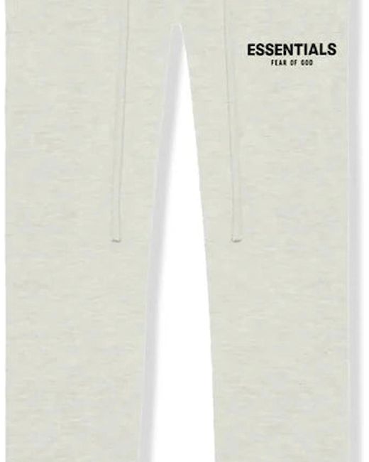 Fear Of God White Relaxed Sweatpants 'Light Oatmeal'