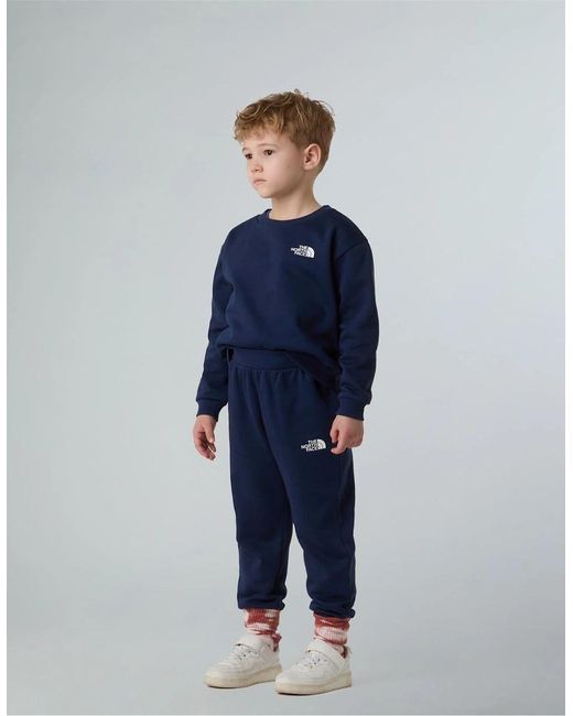 The North Face Blue North Face Simple Dome Fleece Tracksuit Childs