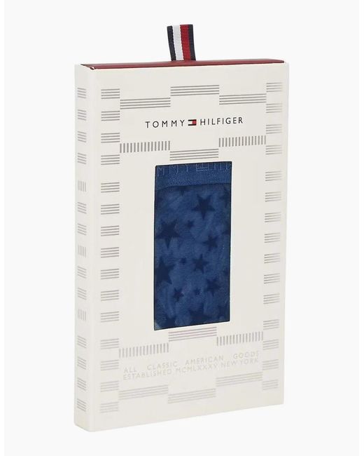 Tommy Hilfiger Blue Mesh Stars Thong Gift Set, Preppy