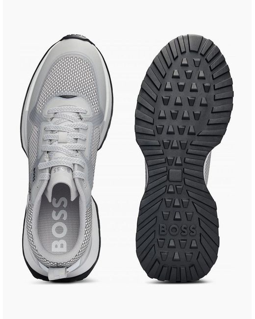 Boss White Jonah Runn Trainers for men