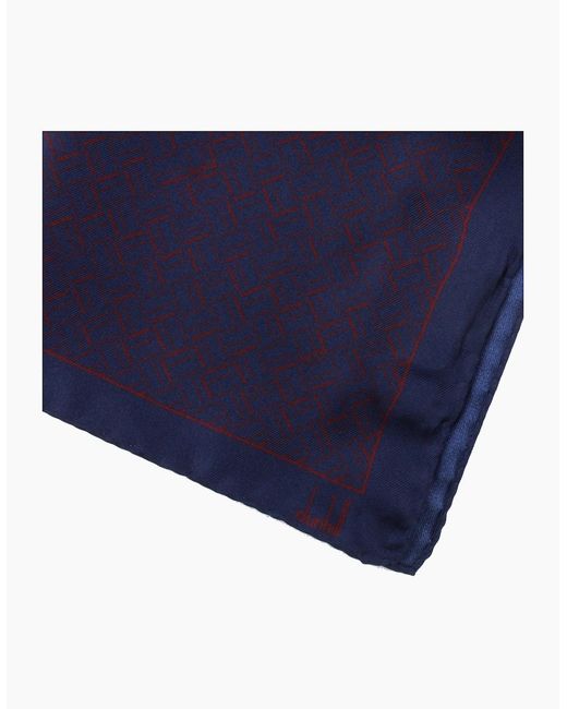 Dunhill Blue Pocket Square for men