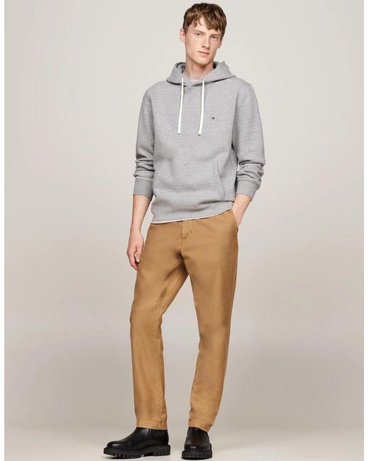 Tommy Hilfiger Gray Essential Fleece Hoodie for men
