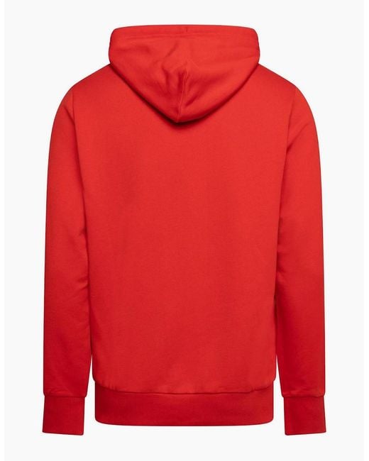 DIESEL Red Over The Head Hoodie for men