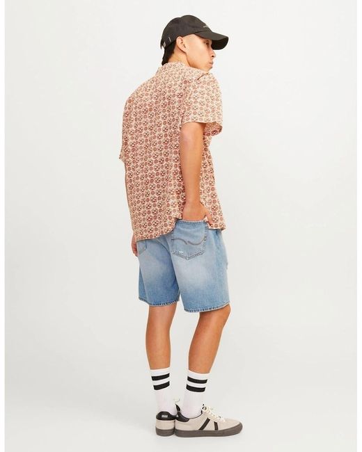 Jack & Jones Blue Denim Casual Shorts for men