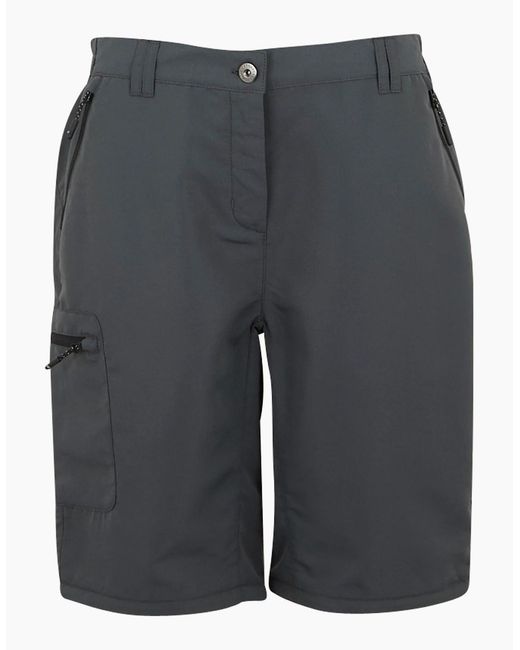 Regatta Gray Ladies Chaska Iii Zip-Off Hiking Trousers