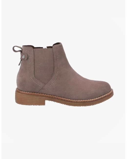 Hush Puppies Brown Maddy Suede Ankle Boots