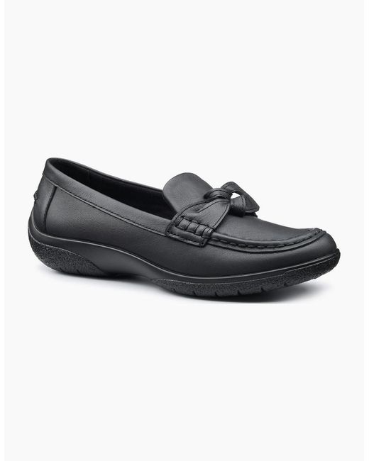 Hotter Black Cabana Shoes