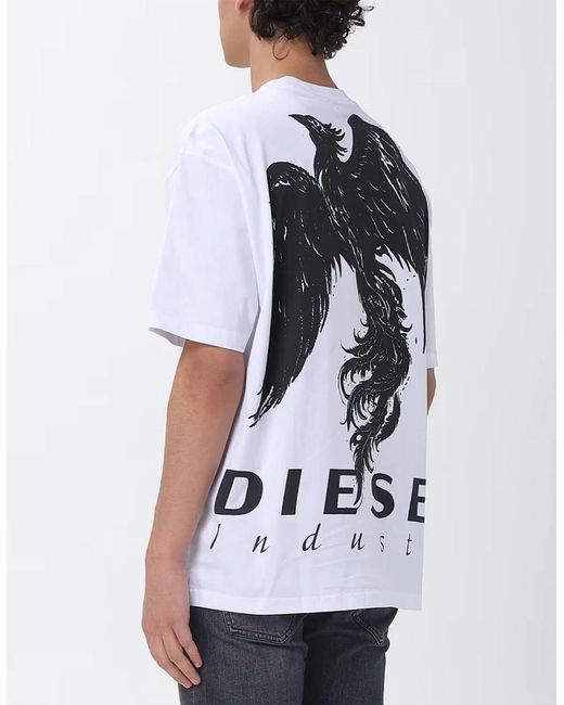 DIESEL White T-Boggy V3 T-Shirt for men