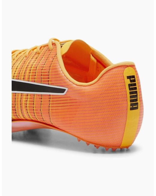 PUMA Orange Evospeed Sprint Nitro 2 Track Running Spikes for men