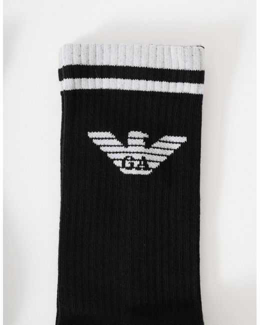 Emporio Armani Black 3-Pack Socks Em000554-Af18145/ Mc061 for men