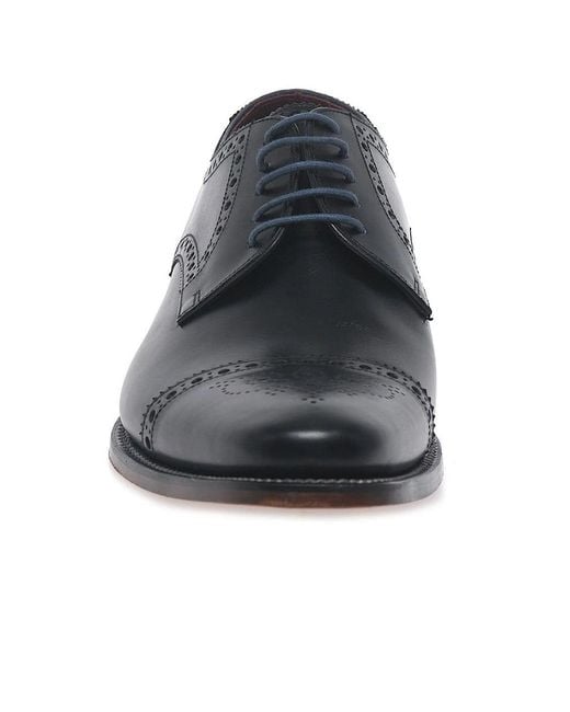 Loake Black Foley Formal Lace Up Shoes for men