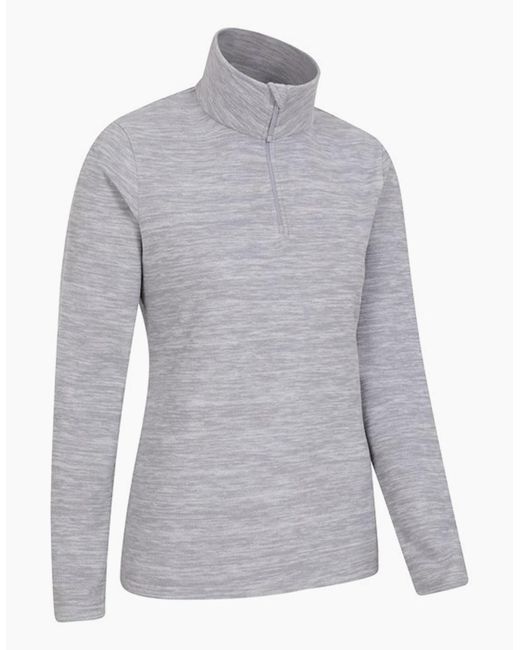 Mountain Warehouse Gray Ladies Snowdon Melange Fleece Top