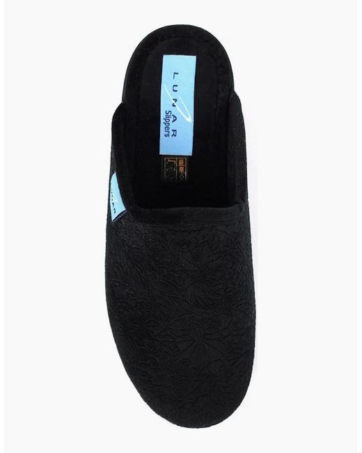 Lunar Black Audrey Slippers