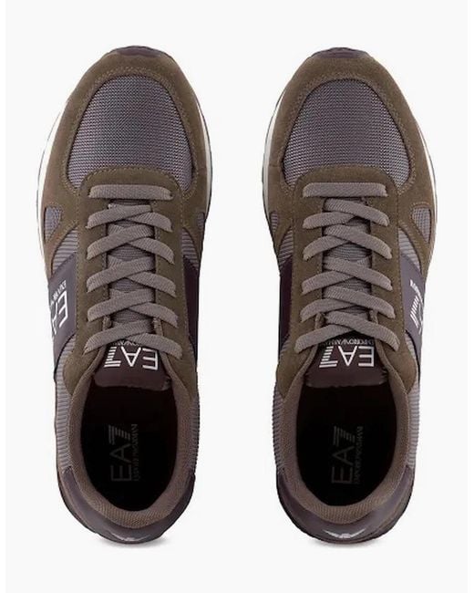 EA7 Brown Legacy Sneaker for men