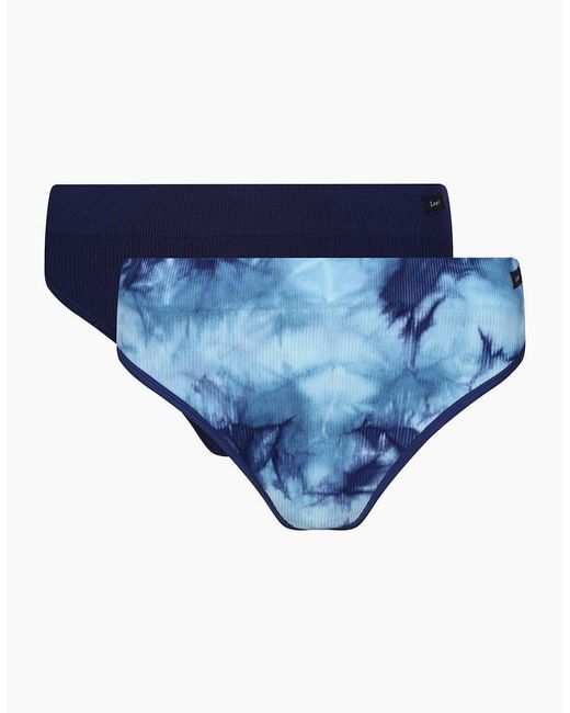 Lee Jeans Blue Ivella 2 Pack Tie Dye Brief