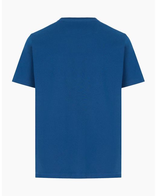 Canada Goose Blue Vantage T-Shirt Embroidery Logo for men