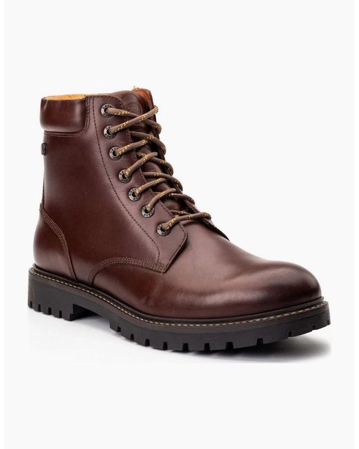 Base London Brown Nickel 7 Eyelet Boots for men